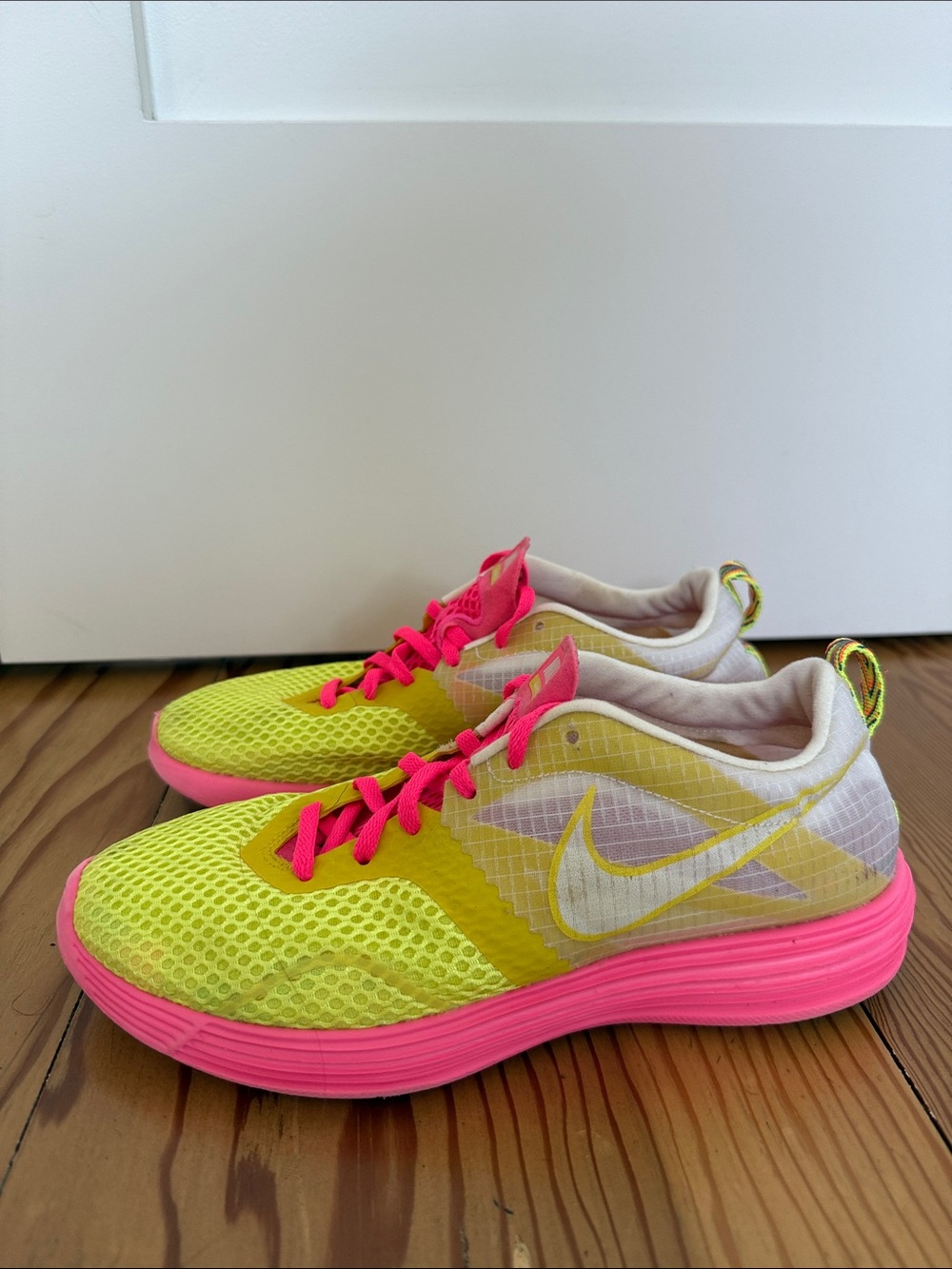 Nike LunarMTRL+ Women’s Neon Yellow & Hot Pink Sneakers